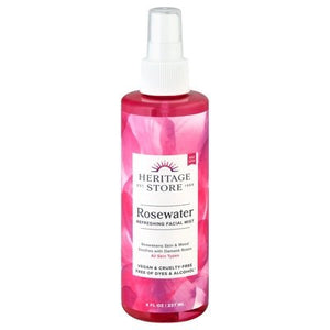 Heritage Store, Inc  Facial Mist Rosewater Refreshing 1/8 OZ [UNFI #1157148] T