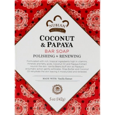Nubian Heritage Soap Coconut & Papaya 1/5 OZ [UNFI #917419] T