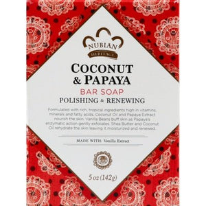 Nubian Heritage Soap Coconut & Papaya 1/5 OZ [UNFI #917419] T
