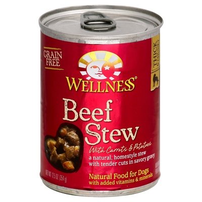Wellness Food For Dogs Natural Grain Free Beef Stew With Carrots & Potatoes 12/12.5 OZ [UNFI #0456905]