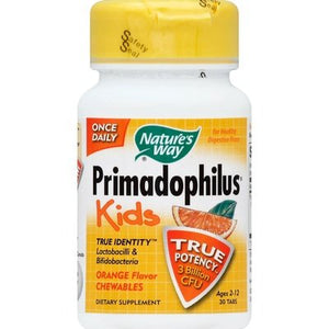 Natures Way Primadophilus Kids Chewables Orange Flavor 1/30 CHEW [UNFI #960146] T