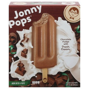 Jonnypops Pops Chocolate Fudge With Fresh Cream 6/8.25 OZ [UNFI #2546968] [ebt]