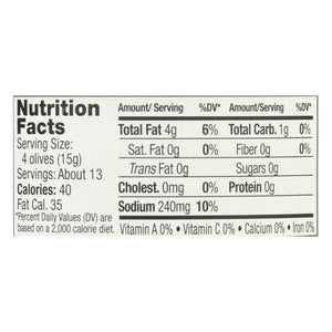 Jeffs Garden Kalamata Olives Organic Pitted Greek 6/7 OZ [UNFI #1142678] [ebt]