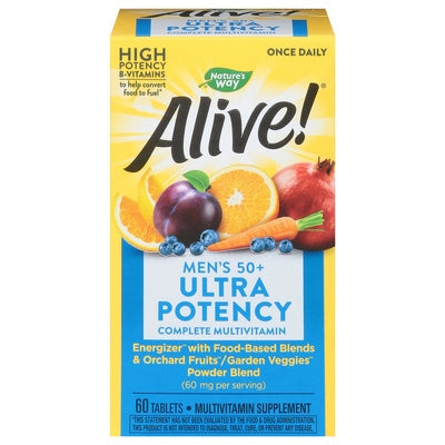 Natures Way Complete Multivitamin 60 Mg Ultra Potency Mens 50+ Tablets 1/60 TAB [UNFI #726562] T