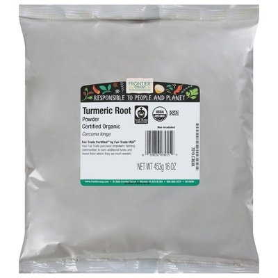 Frontier Nat Prod Co-Op Turmeric Root Powder 1LB [UNFI #174151] [ebt]