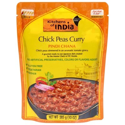Kitchens Of India Chick Peas Curry Pindi Chana Mild 6/10 OZ [UNFI #734475] [ebt]