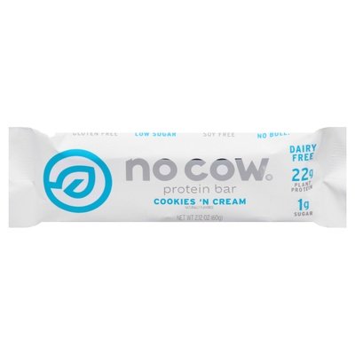 No Cow Protein Bar Cookies N Cream 12/2.12 OZ [UNFI #2738177] [ebt]