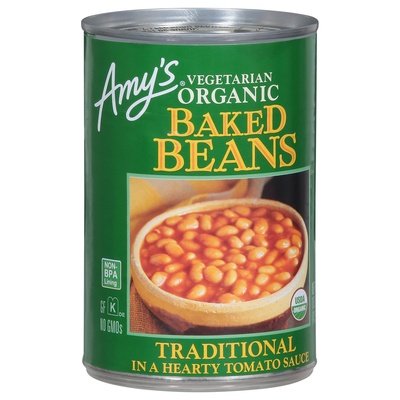 Amys Baked Beans Traditional Organic Vegetarian 12/15 OZ [UNFI #213595] [ebt]