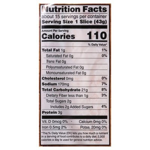 Rudis Rocky Mountain Bakery White Bread Organic Country Morning 8/22 OZ [UNFI #940296] [ebt]
