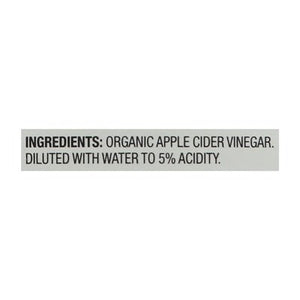 Spectrum Naturals Apple Cider Vinegar Organic Unfiltered 4/1 GAL [UNFI #326462] [ebt]