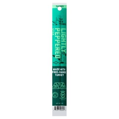 The New Primal Stick Turkey Lightly Peppered 20/1 OZ [UNFI #1793066] [ebt]