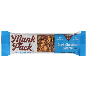 Munk Pack Nut & Seed Bar Dark Chocolate Pretzel Flavored 12/1.23 OZ [UNFI #2935732] [ebt]