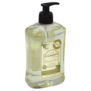 A La Maison Liquid Soap For Hand & Body Rosemary Mint 1/16.9 OZ [UNFI #702878] T