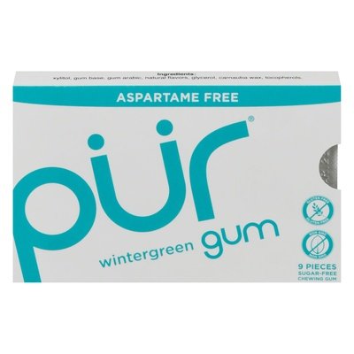 Pur Gum Chewing Gum Aspartame Free Wintergreen 12/12.6 GRM [UNFI #1523844] [ebt] T