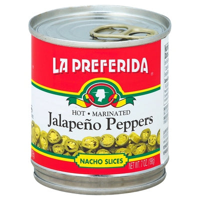 La Preferida Jalapeno Peppers Nacho Slices Hot 12/7 OZ [UNFI #2959450] [ebt]