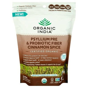 Organic India Psyllium Pre & Probiotic Fiber Cinnamon Spice 1/10 OZ [UNFI #2974830] T