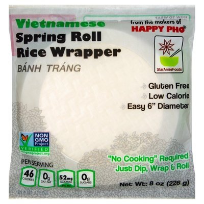 Star Anise Foods Rice Wrapper Spring Roll Vietnamese 12/8 OZ [UNFI #1557867] [ebt]