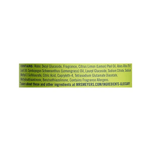 Mrs Meyers Clean Day Multi-Surface Cleaner Everyday Lemon Verbena Scent 6/16 OZ [UNFI #1584663] T