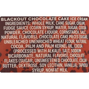 Jenis Ice Cream Blackout Chocolate Cake 8/16 OZ [UNFI #2457695] [ebt]