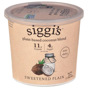 Siggis Coconut Blend Plant-Based Non-Dairy Sweetened Plain 6/24 oz [UNFI #2708154 ] [ebt]
