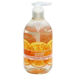 Seventh Generation Hand Wash Natural Mandarin Orange & Grapefruit Scent 8/12 OZ [UNFI #1590652] T