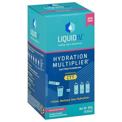 Liquid I V  Electrolyte Drink Mix Passion Fruit 10 Pack 1/5.65 OZ [UNFI #2696268] [ebt]