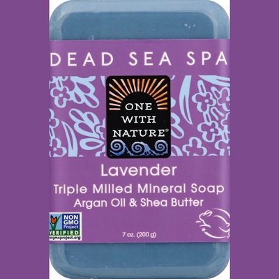 One With Nature Soap Triple Milled Lavender 1/7 OZ [UNFI #650317] T