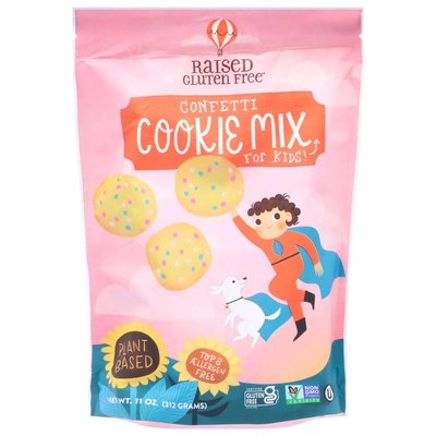 Raised Gluten Free Cookie Mix For Kids Confetti 6/11 OZ [UNFI #2931186] [ebt]