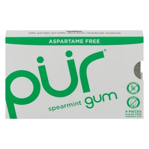 Pur Gum Chewing Gum Aspartame Free Spearmint 12/12.6 GRM [UNFI #1523836] [ebt] T