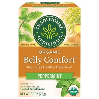 Traditional Medicinals Herbal Supplement Organic Belly Comfort Peppermint Tea Bags 6/16 BAG [UNFI #815902] [ebt]