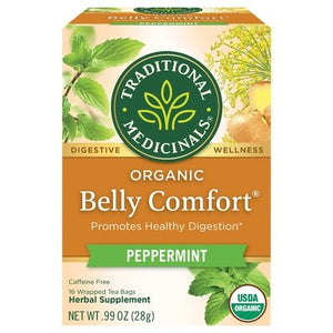 Traditional Medicinals Herbal Supplement Organic Belly Comfort Peppermint Tea Bags 6/16 BAG [UNFI #815902] [ebt]
