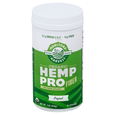 Manitoba Harvest Hemp Powder Organic Pro Fiber Original 1/16 OZ [UNFI #789958] T