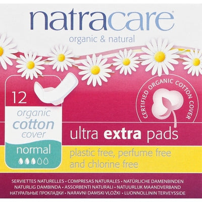 Natracare Pads Ultra Extra Normal 1/12 CT [UNFI-CARLISLE #1600071] T