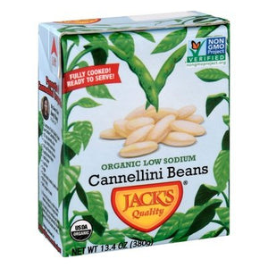 Jacks Quality Cannellini Beans Organic Low Sodium 8/13.4 OZ [UNFI #1993260] [ebt]