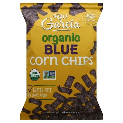 R W Garcia Corn Chips Organic Blue 12/8.25 OZ [UNFI #2323913] [ebt]