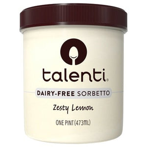 Talenti Gelato E Sorbetto Sorbetto Dairy-Free Zesty Lemon 8/16 OZ [UNFI #3054574] [ebt]