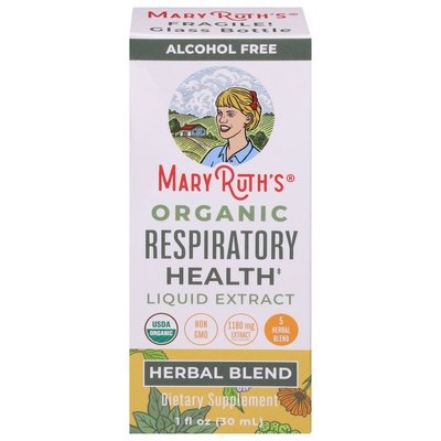 Mary Ruths Respiratory Health Organic Liquid Extract Herbal Blend 1/1 OZ [UNFI #2977395] T