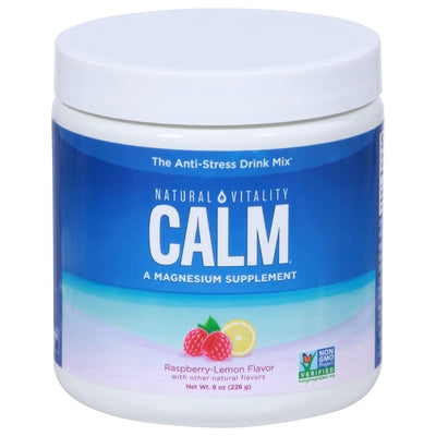 Natural Vitality Anti-Strees Drink Mix Raspberry-Lemon Flavor 1/8 OZ [UNFI #2760676] T