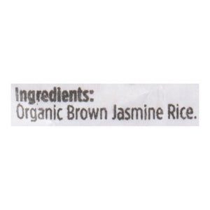 Lundberg Family Farms Gourmet Rice Organic Brown Jasmine American 25LB [UNFI #134478] [ebt]