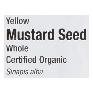 Frontier Nat Prod Co-Op Mustard Seed Yellow Whole 1LB [UNFI #311449] [ebt]