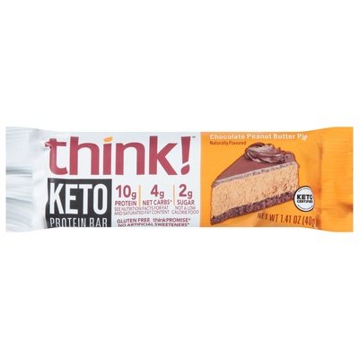 Think Protein Bar Keto Chocolate Peanut Butter Pie 10/1.41 OZ [UNFI #2509453] [ebt]
