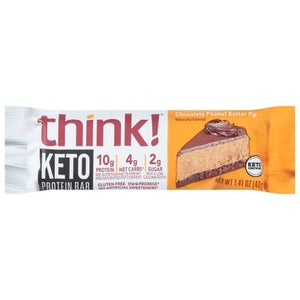 Think Protein Bar Keto Chocolate Peanut Butter Pie 10/1.41 OZ [UNFI #2509453] [ebt]