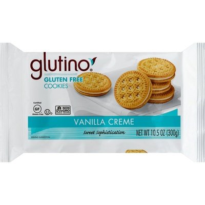Glutino Cookies Vanilla Creme Gluten Free 12/10.5 OZ [UNFI #744185] [ebt]