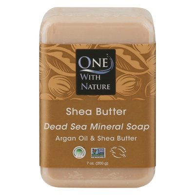 One With Nature Soap Dead Sea Mineral Shea Butter 1/7 OZ [UNFI #745059] T