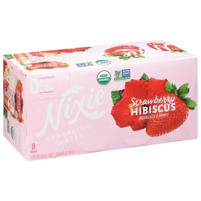 Nixie Sparkling Water Sparkling Water Strawberry Hibiscus 3/8/12 OZ [UNFI #2755619] [ebt] T
