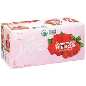 Nixie Sparkling Water Sparkling Water Strawberry Hibiscus 3/8/12 OZ [UNFI #2755619] [ebt] T