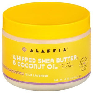Alaffia Shea Butter & Coconut Oil Whipped Wild Lavender 1/4 OZ [UNFI #2531580] T