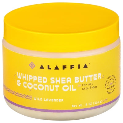 Alaffia Shea Butter & Coconut Oil Whipped Wild Lavender 1/4 oz [UNFI-CARLISLE #2531580] T