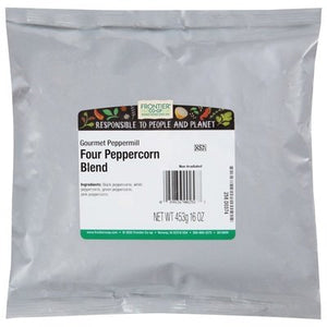 Frontier Nat Prod Co-Op Four Peppercorn Blend Gourmet Peppermill 1LB [UNFI #312082] [ebt]