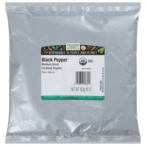 Frontier Nat Prod Co-Op Black Pepper Medium Grind 1LB [UNFI #546671] [ebt]